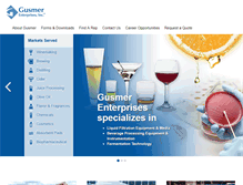 Tablet Screenshot of gusmerenterprises.com